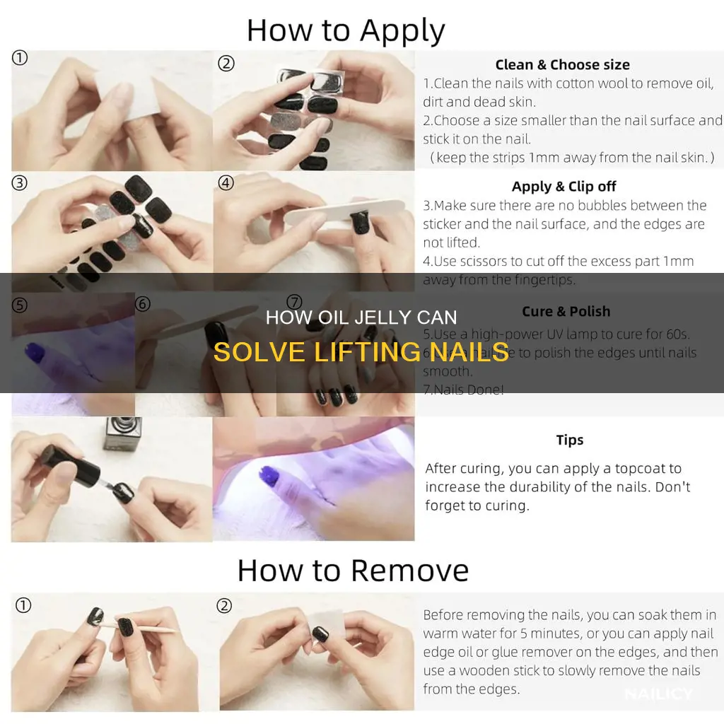 does oil jelp remove lifting nails