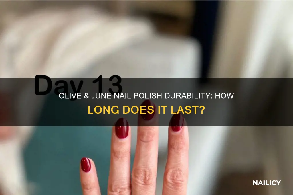 does olive and june nail polish last