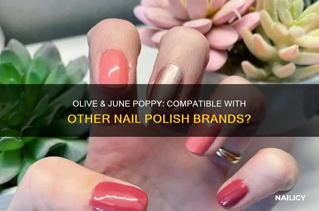 does olive and june poppy work with other nail polish