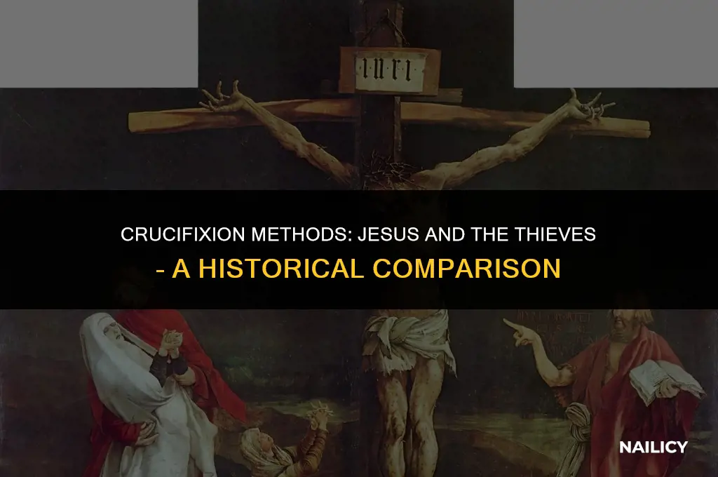 does only jesus crossified using nails but the theives no