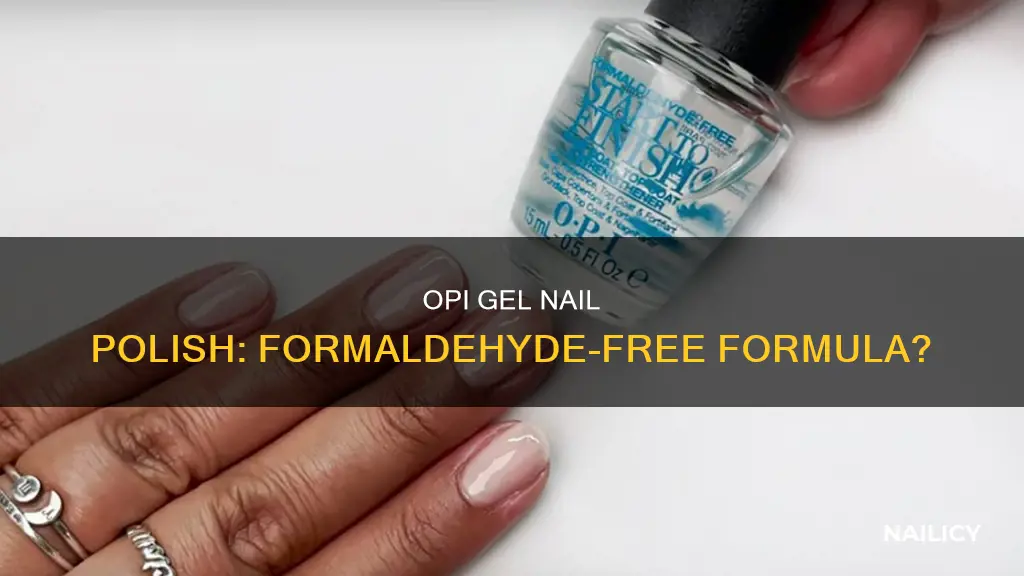 does opi gel nail polish have formaldehyde