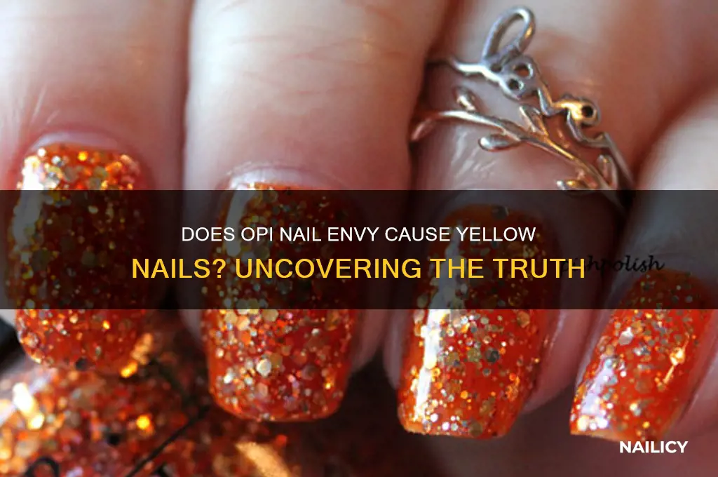 does opi nail envy turn your nails yellow