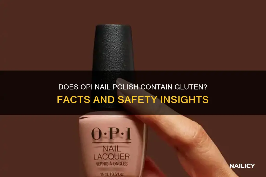 does opi nail polish contain gluten