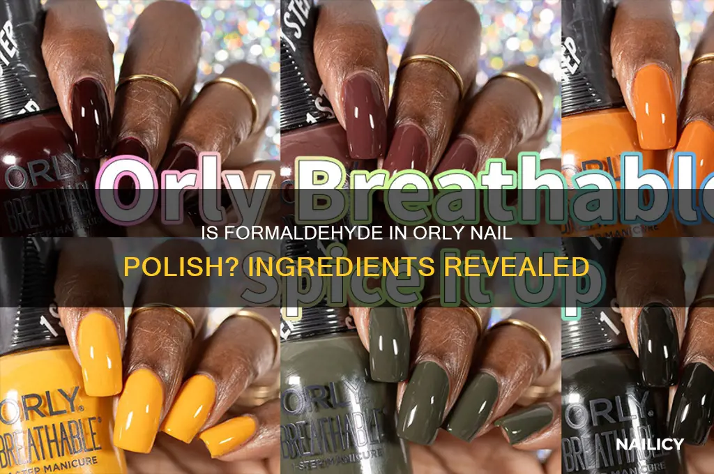 does orly nail polish contain formaldehyde