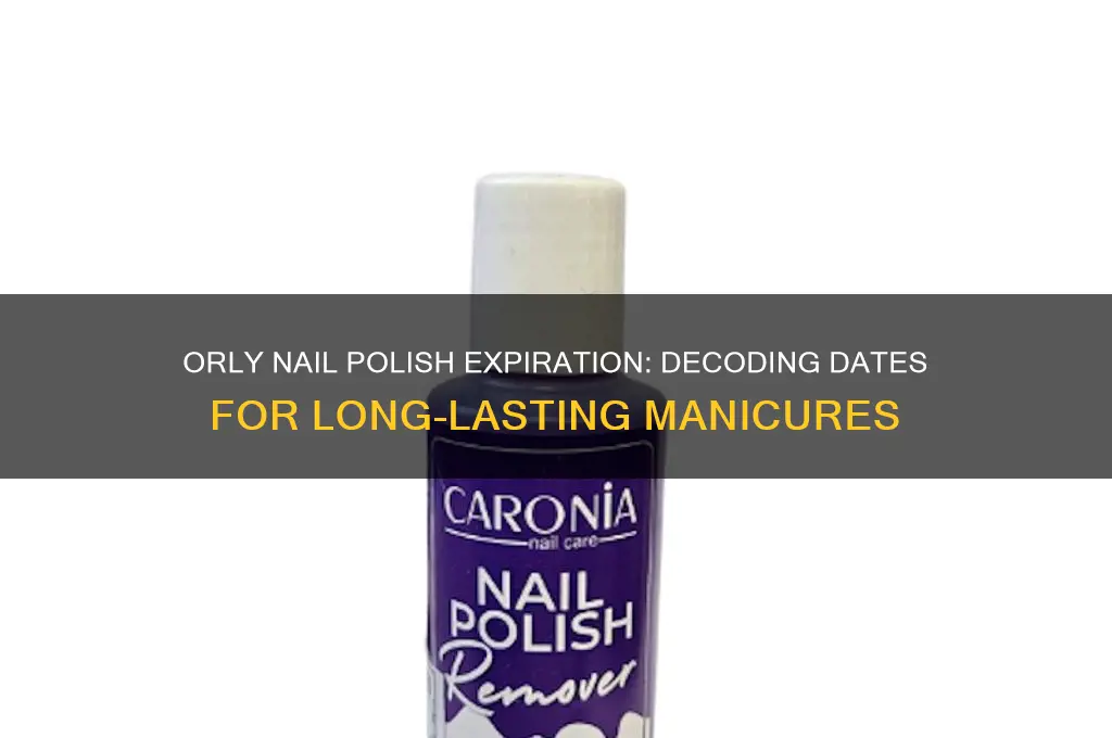 does orly nail polish have a date coded