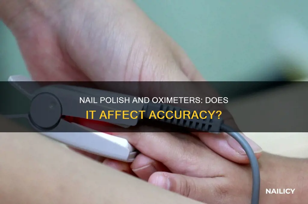 does oximeter work with nail polish
