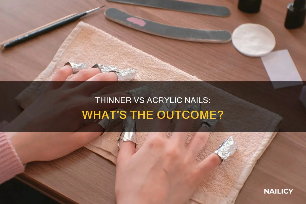 does paint thinner remove acrylic nails
