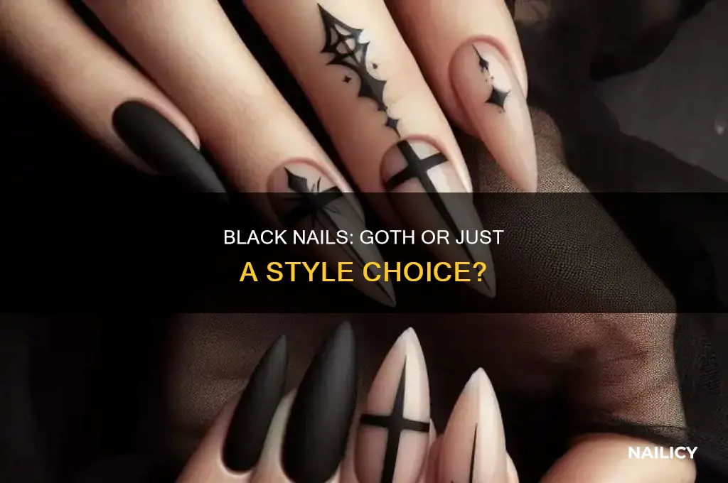 does painting my nails black make me look goth