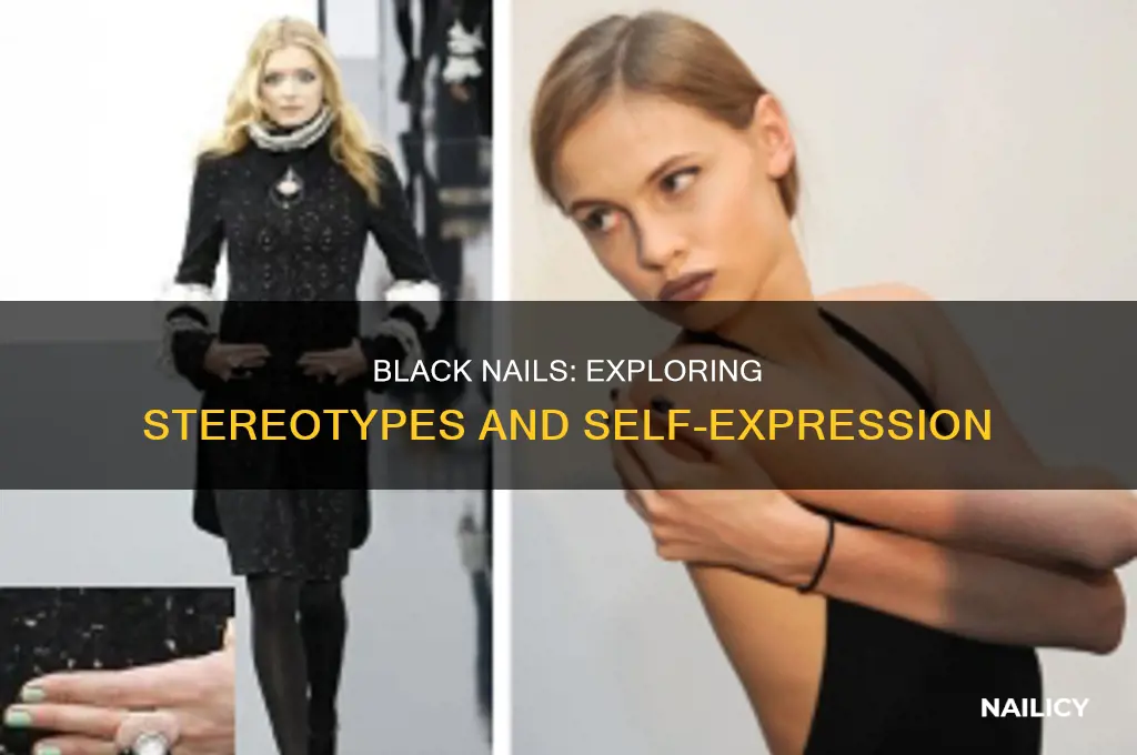 does painting your nails black make you gay