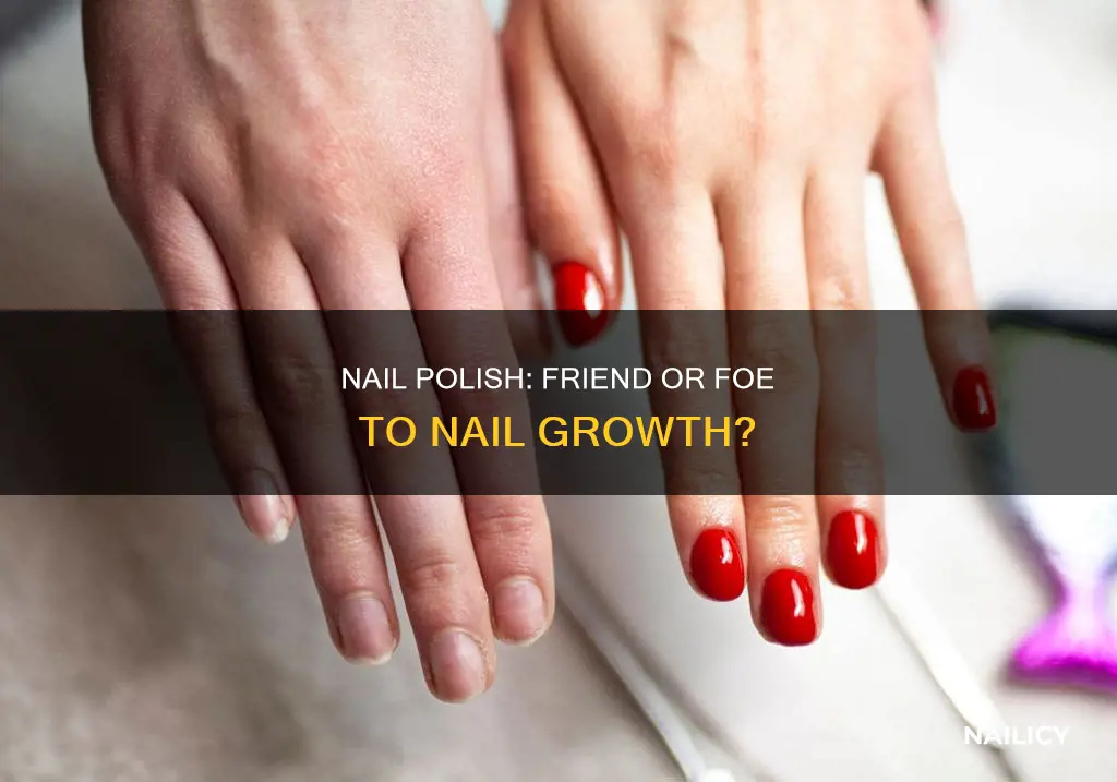 does painting your nails make them grow slower