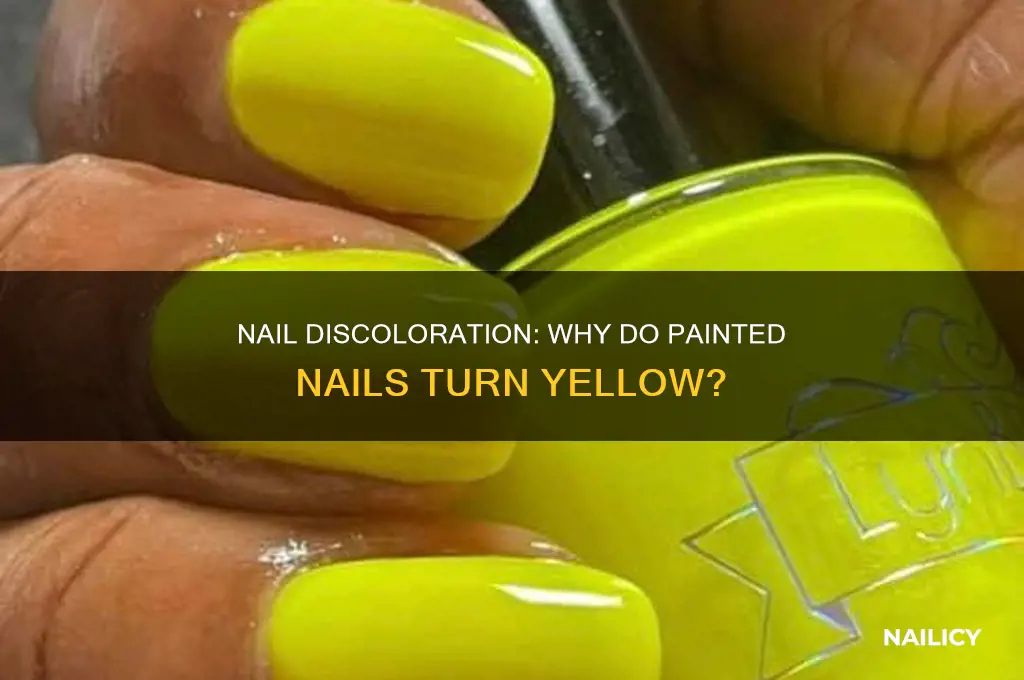does painting your nails make them yellow