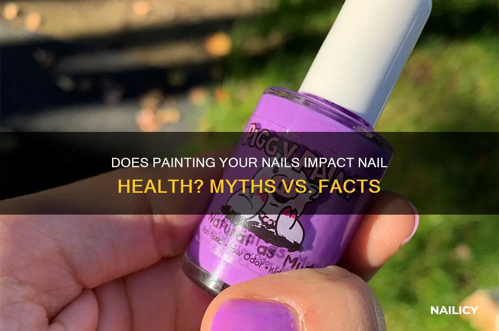 does painying your nails