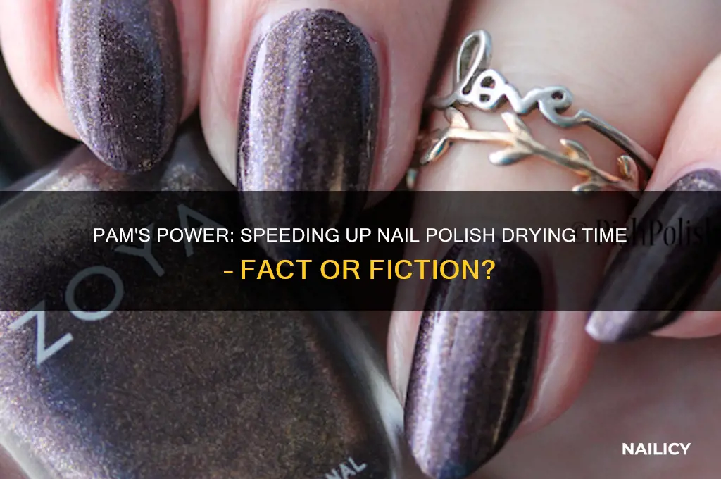 does pam help dry nail polish