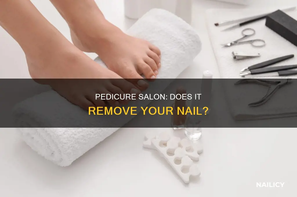 does pedicure salon removes nail