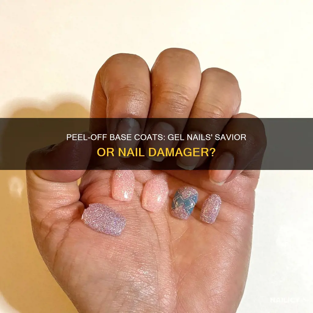 does peel off base coat for gel damage nails
