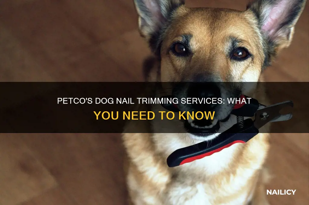 does petco trim dog nails