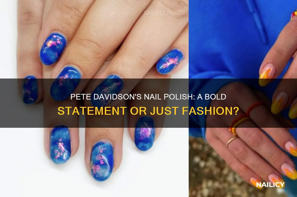 does pete davidson wear nail polish