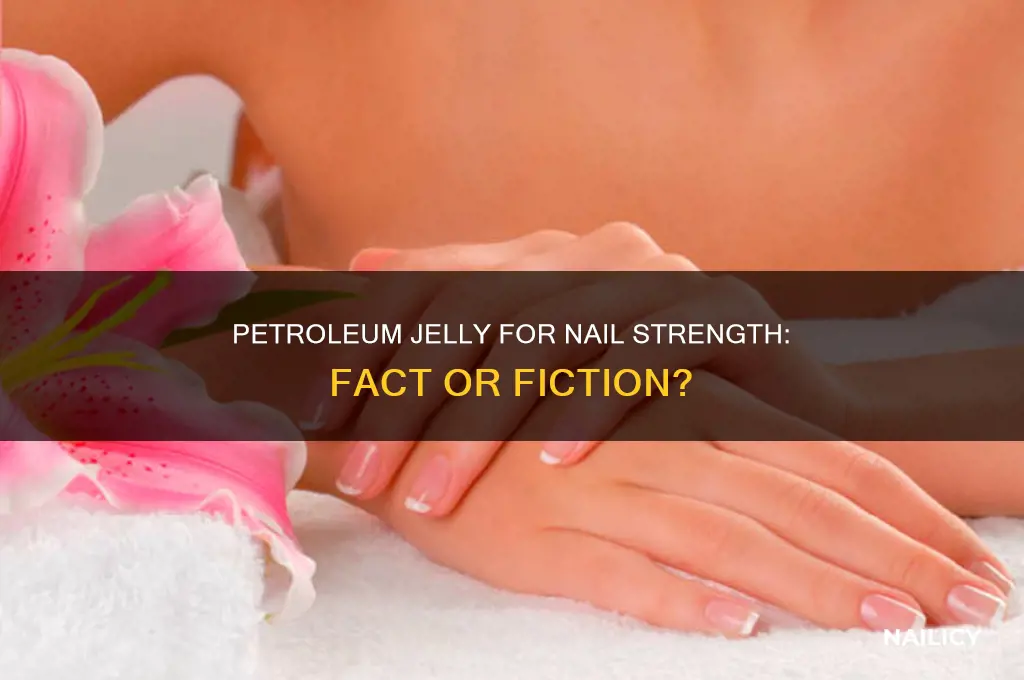 does petroleum jelly strengthen nails