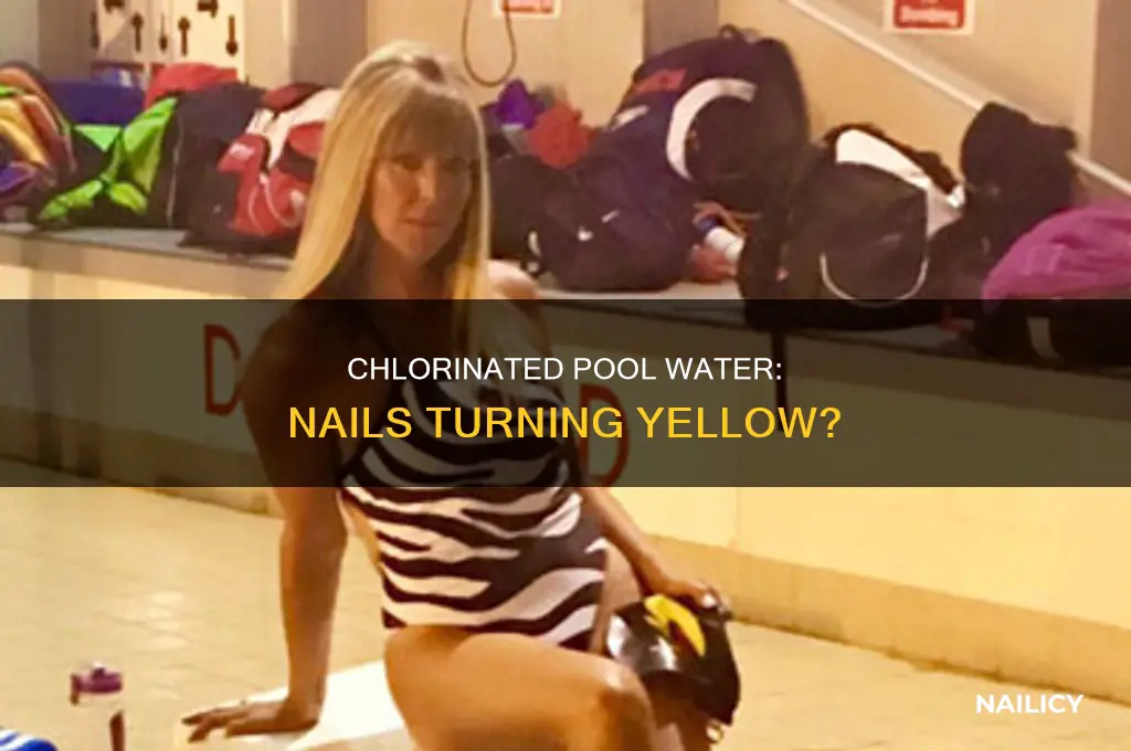 does pool water make your nails yellow