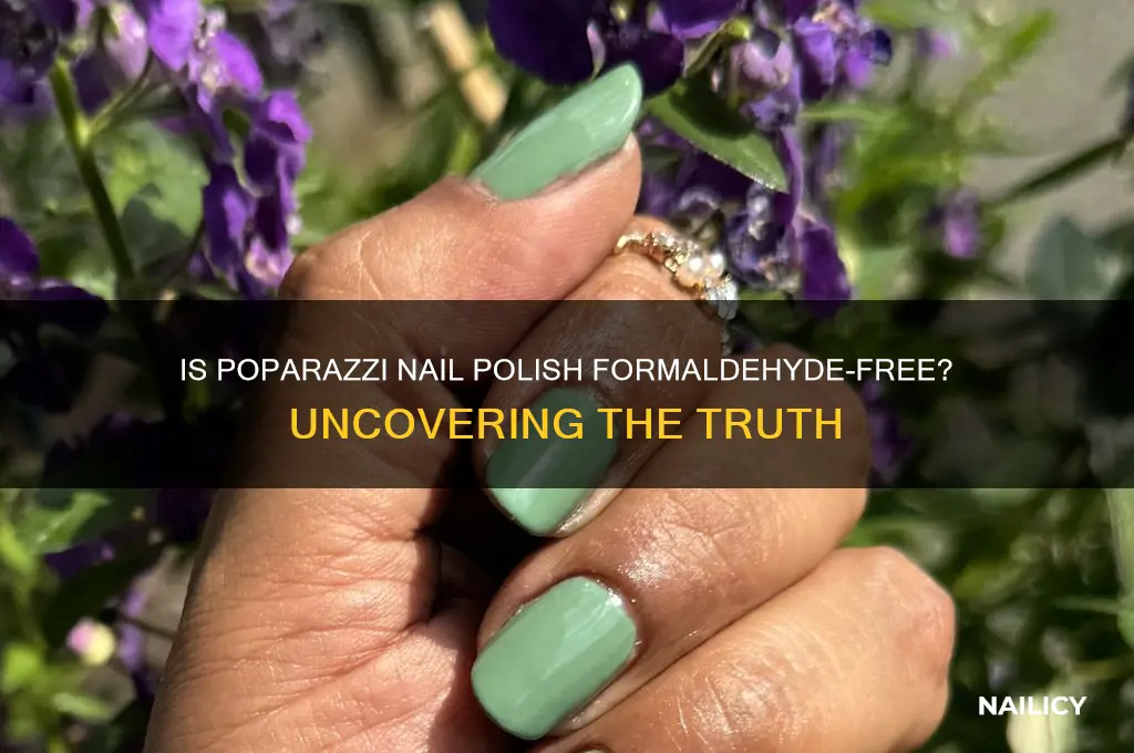 does poparazzi nail polish have formaldehyde
