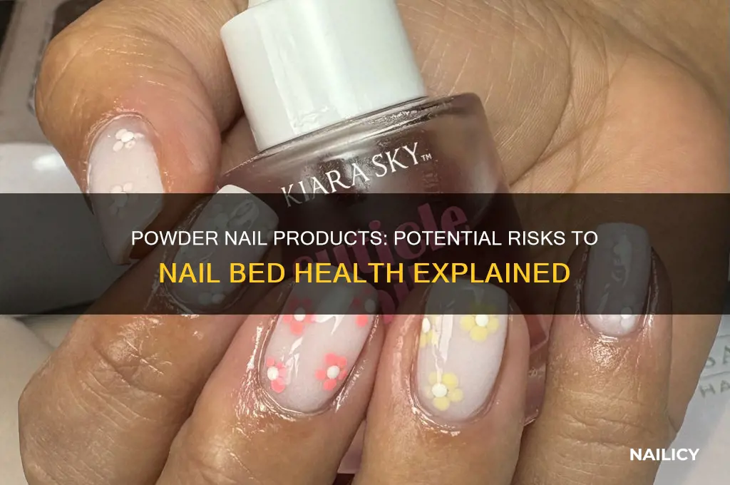 does powder harm nail bed