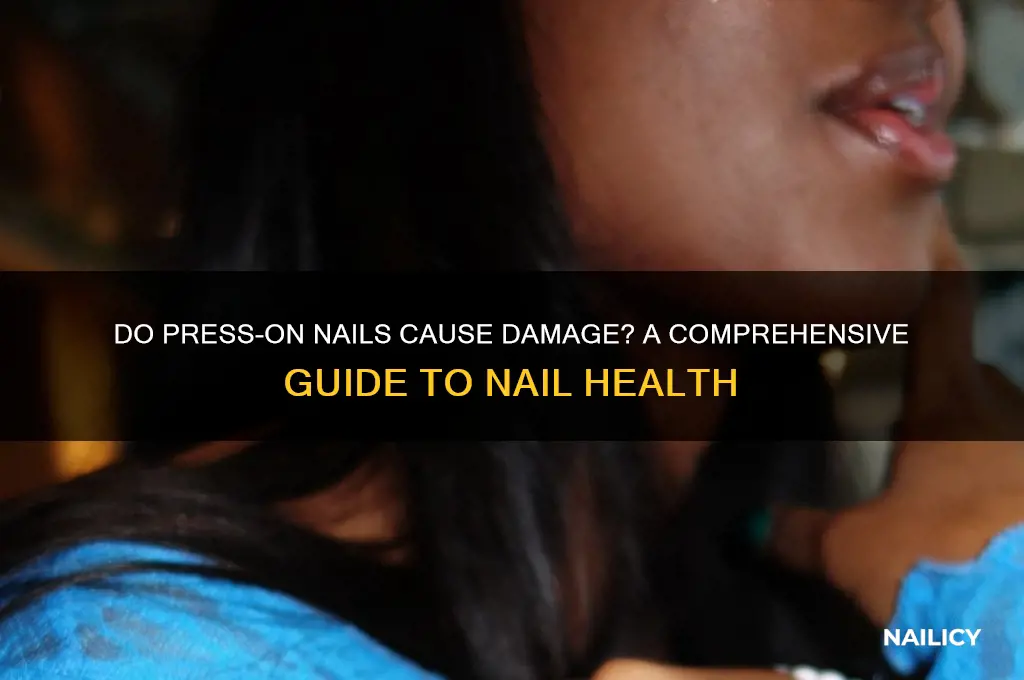 does press on nails harm
