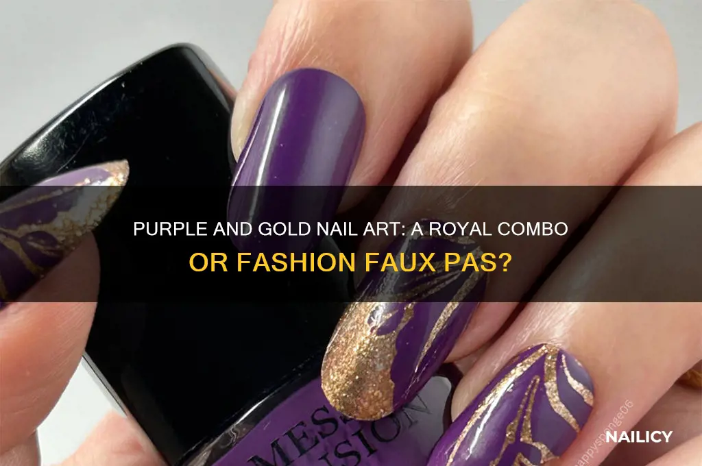 does purple and gold work on nail