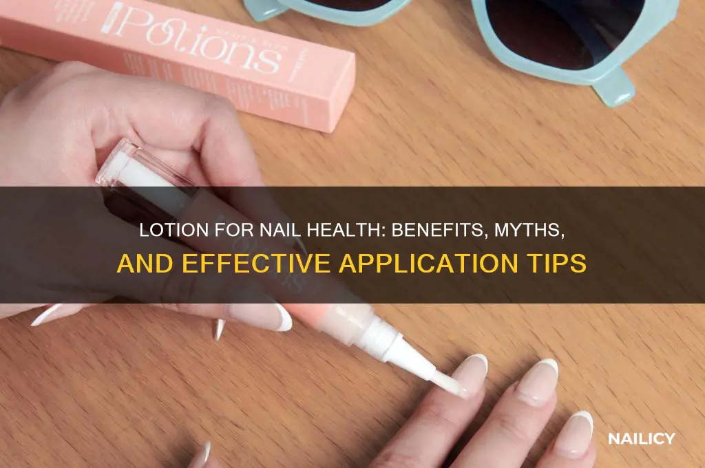 does putting lotion on your nails help