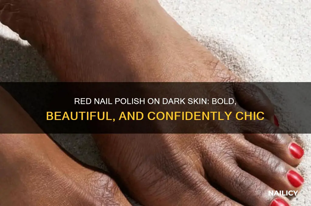 does red nail polish look good on dark skin