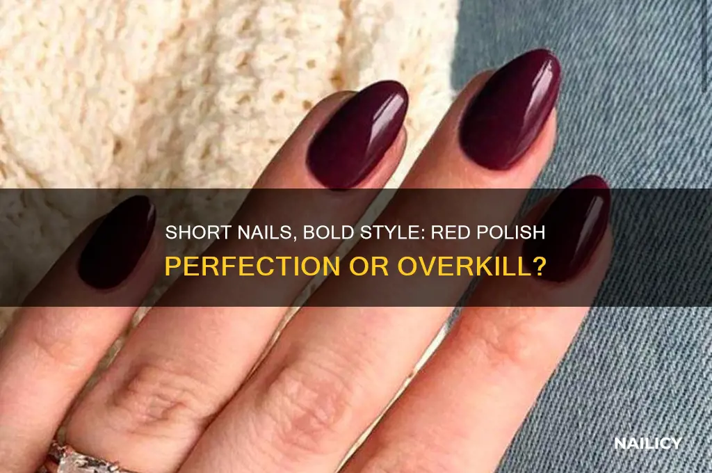 does red nail polish look good on short nails