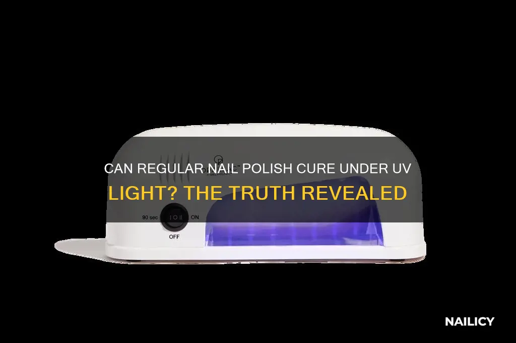 does regular nail polish work with uv light