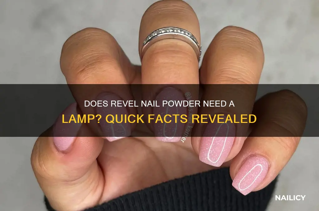 does revel nail powder require a lamp