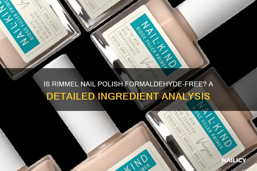 does rimmel nail polish have formaldehyde