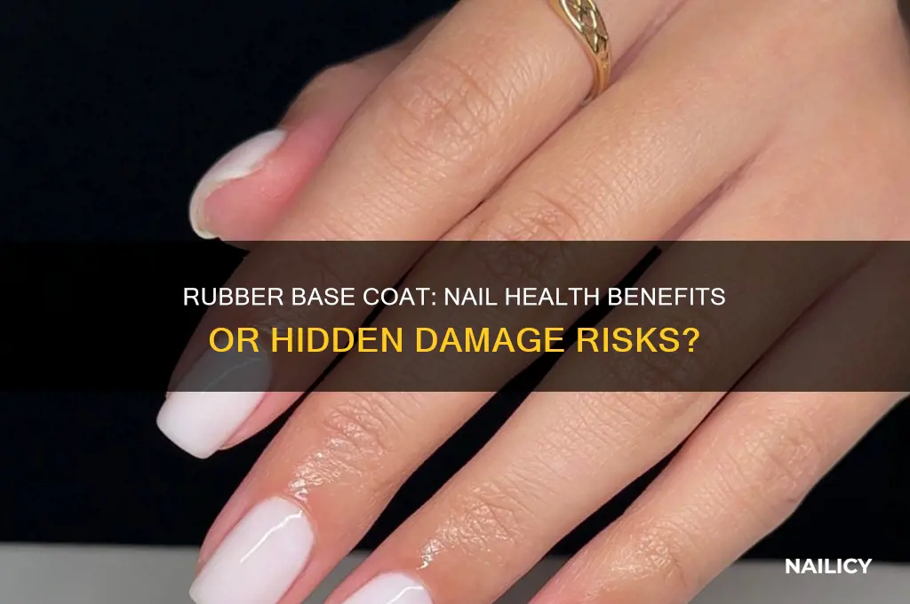 does rubber base damage nails