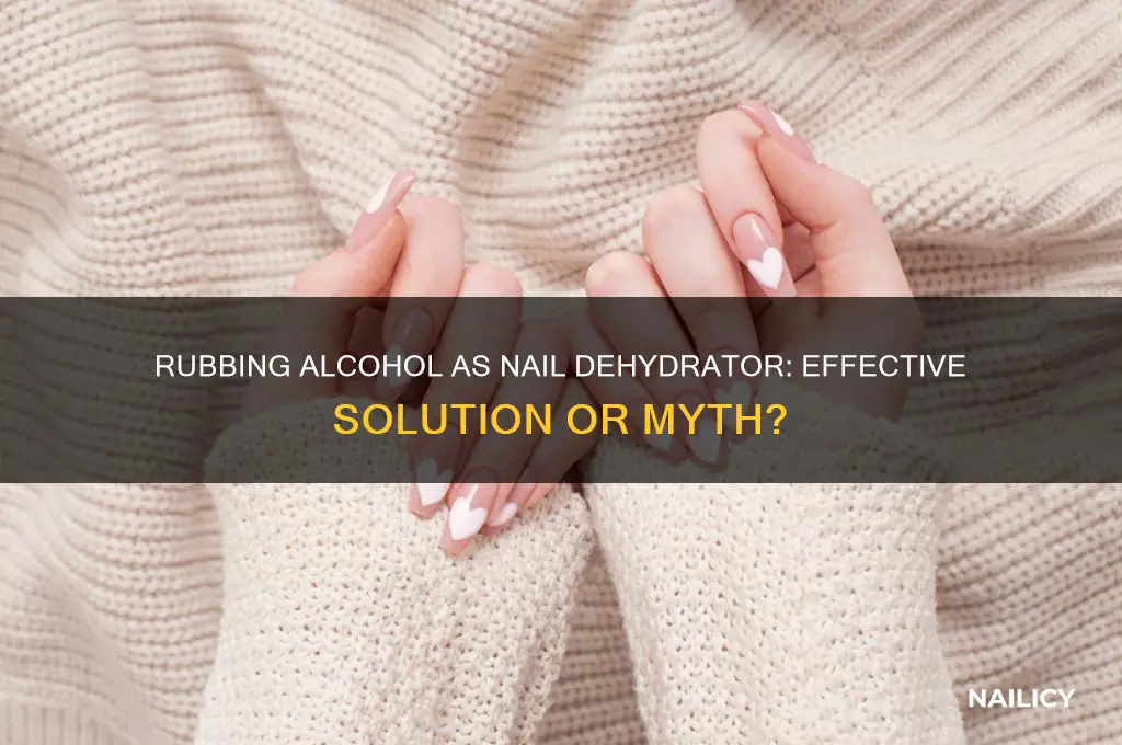 does rubbing alcohol work as a nail dehydrator