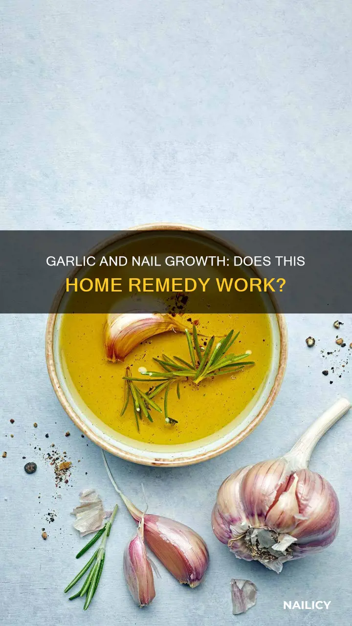 does rubbing garlic on your nails make them grow