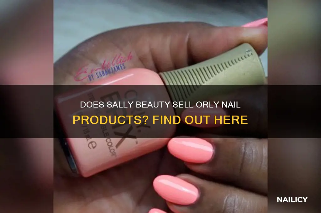 does salley beauty products carry orly nail products