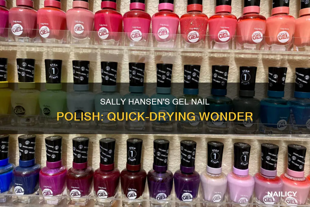 does sally hansen gel nail polish dry fast