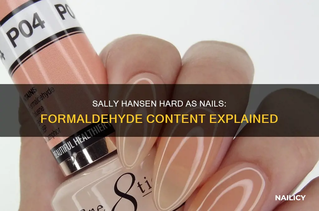 does sally hansen hard as nails contain formaldehyde