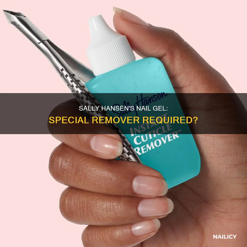 does sally hansen nail gel require special remover