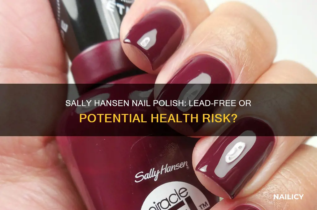 does sally hansen nail polish contain lead