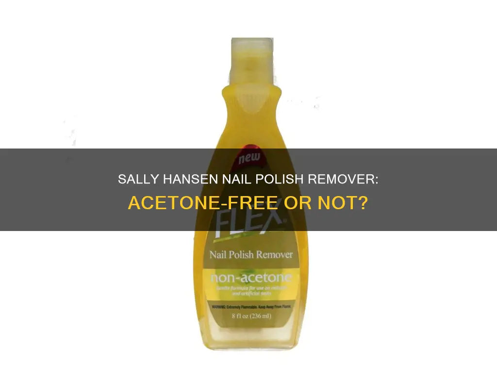 does sally hansen nail polish remover contain acetone