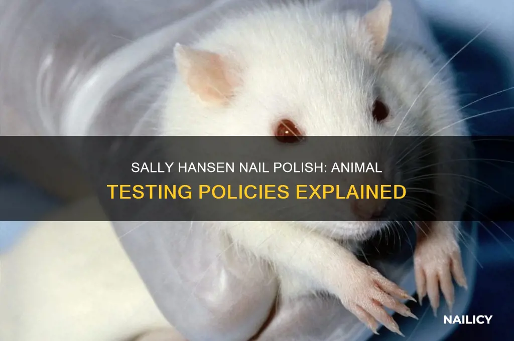 does sally hansen nail polish test on animals