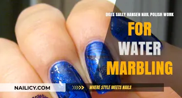 Sally Hansen Nail Polish: Water Marbling Success or Fail?