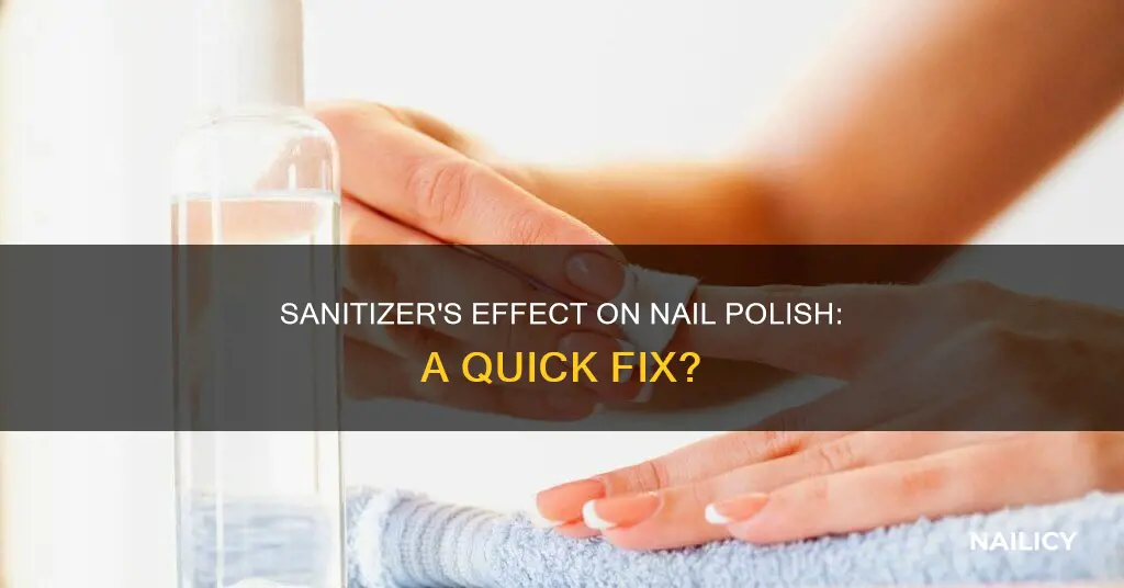 does sanitizer remove nail polish