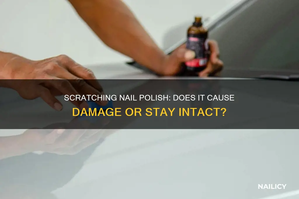 does scratching nail polish damage it