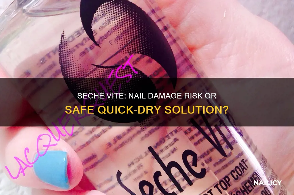does seche vite damage nails