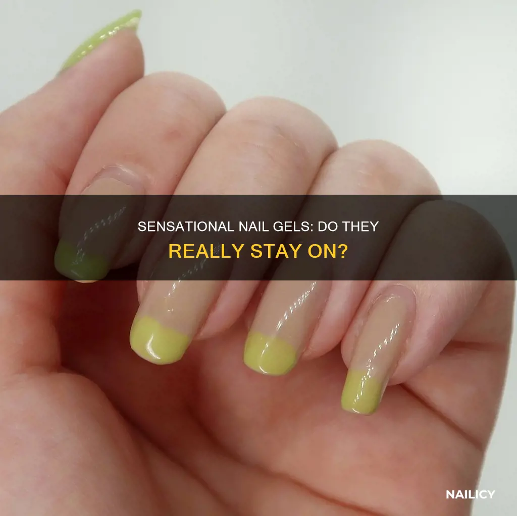 does sensational nail gels stay on