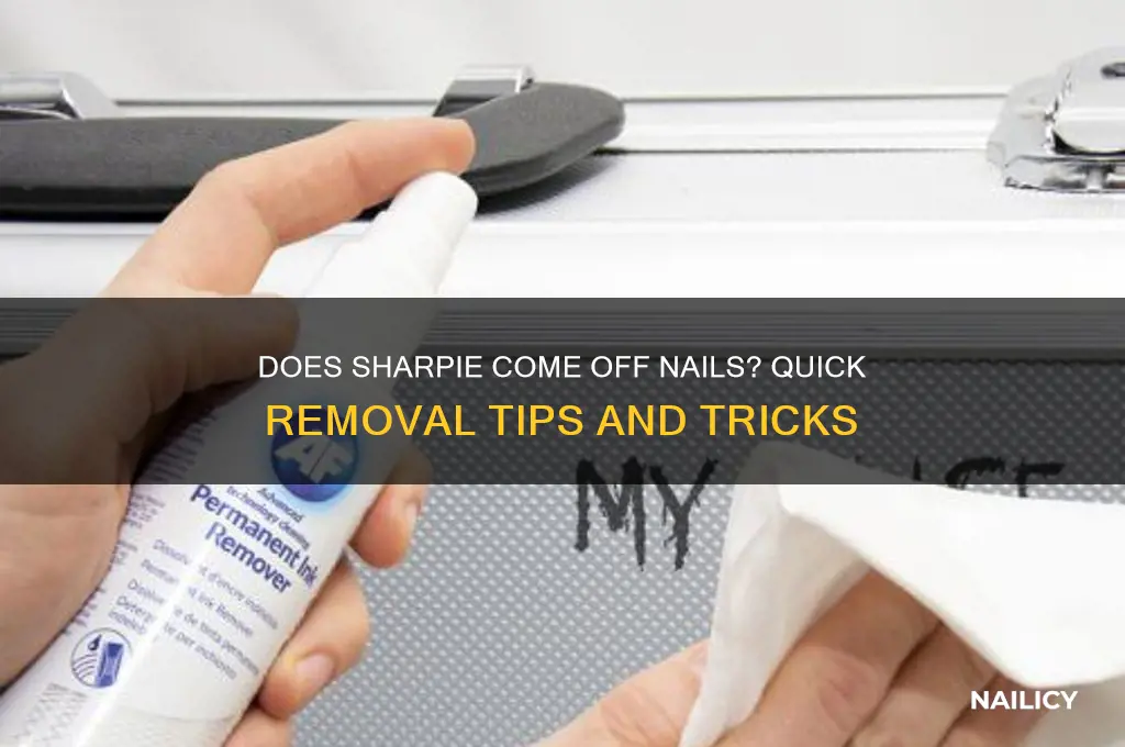 does sharpie come off nails