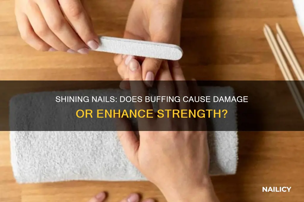 does shining nails damage them